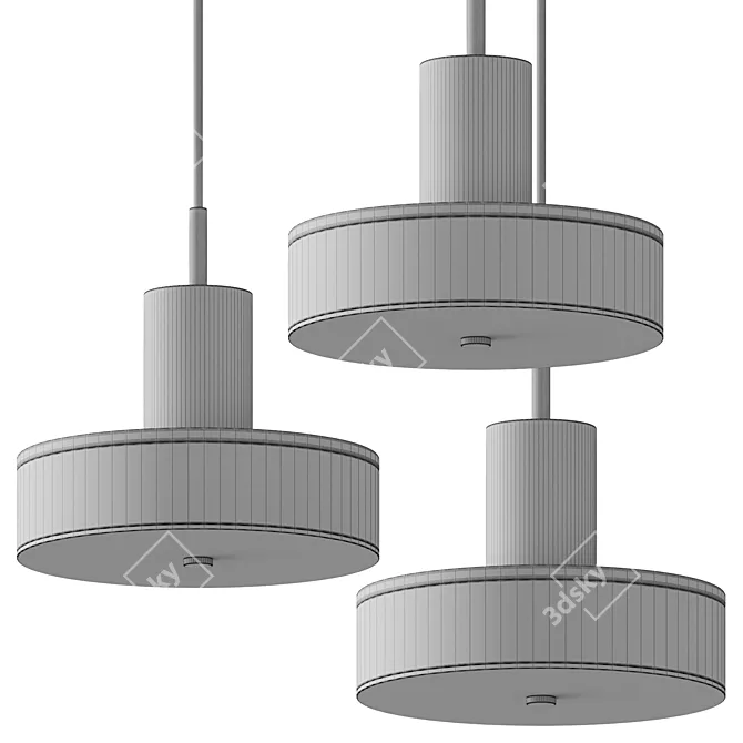 Marble Stone Pendant Lamp 3D model image 1
