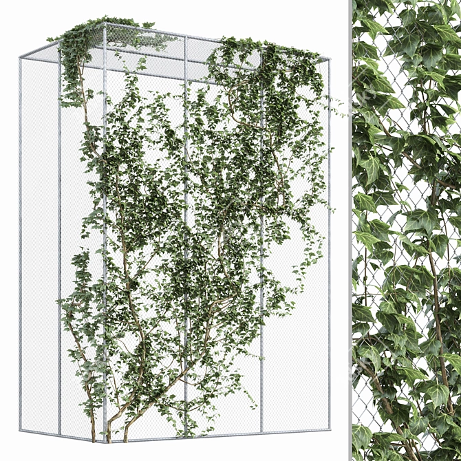 Mesh Ivy Fence: Intricate Design 3D model image 1