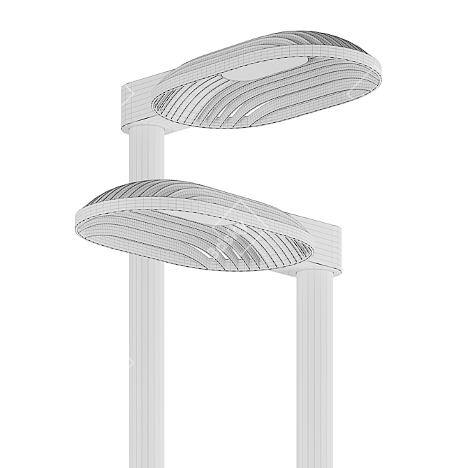 Sleek LP Xperi Post Light 3D model image 2