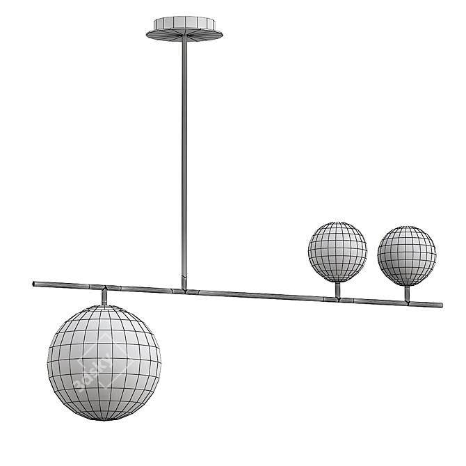 Sleek Vasty Model Lamp 3D model image 2