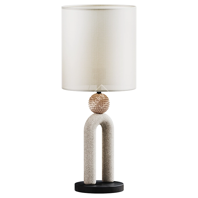 Stylish Carlo Table Lamp 3D model image 2