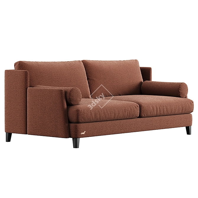 Modern Chic Polo Sofa Club 3D model image 2