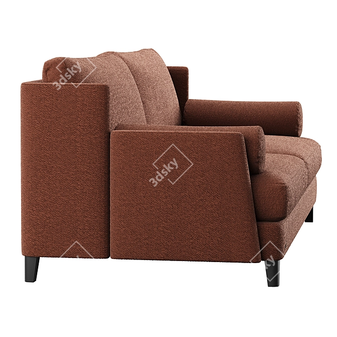 Modern Chic Polo Sofa Club 3D model image 3