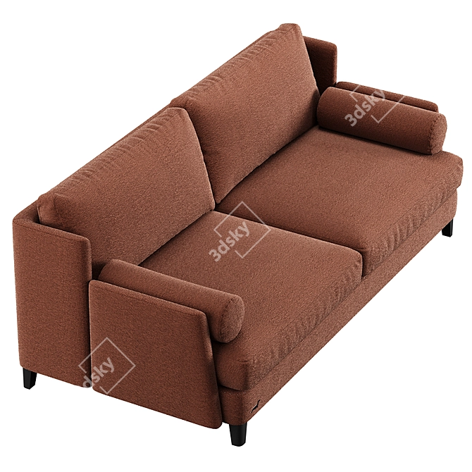 Modern Chic Polo Sofa Club 3D model image 4