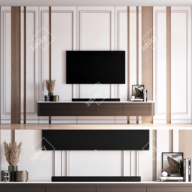 Samsung TV Wall Mount Stand 3D model image 1