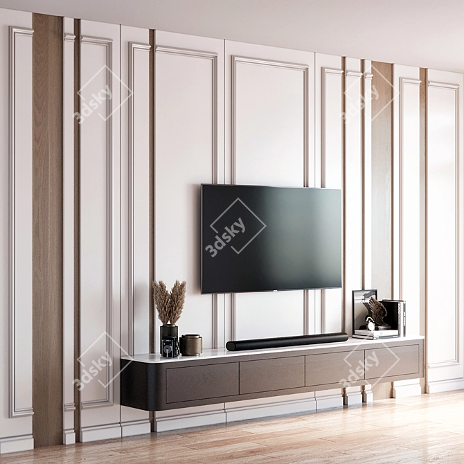 Samsung TV Wall Mount Stand 3D model image 2