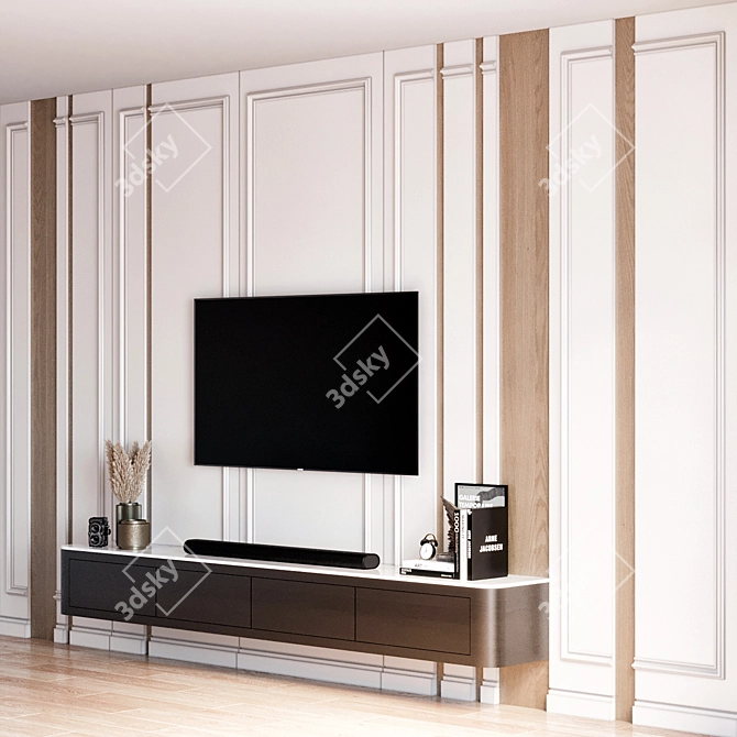 Samsung TV Wall Mount Stand 3D model image 4