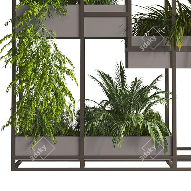 Modern Interior Vertical Plant Set 3D model image 6