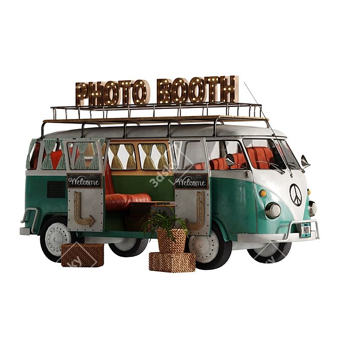 Food Truck Photo Booth Model 3D model image 4