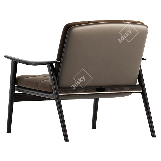 Minotti Fynn Saddle Easy Chair 3D model image 3