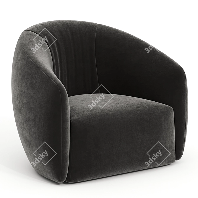 Modern Lounge Chair 3D Model 3D model image 3