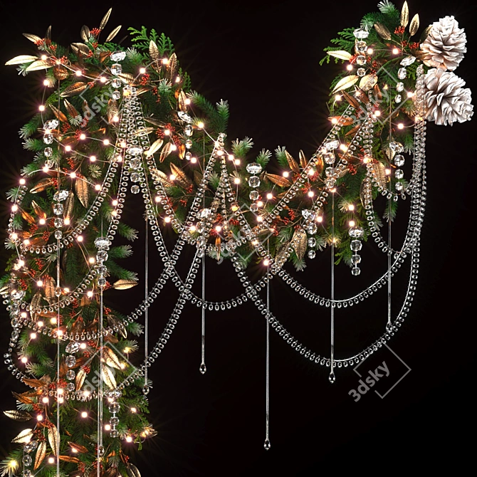 Christmas Floor Decor Set 3D model image 3