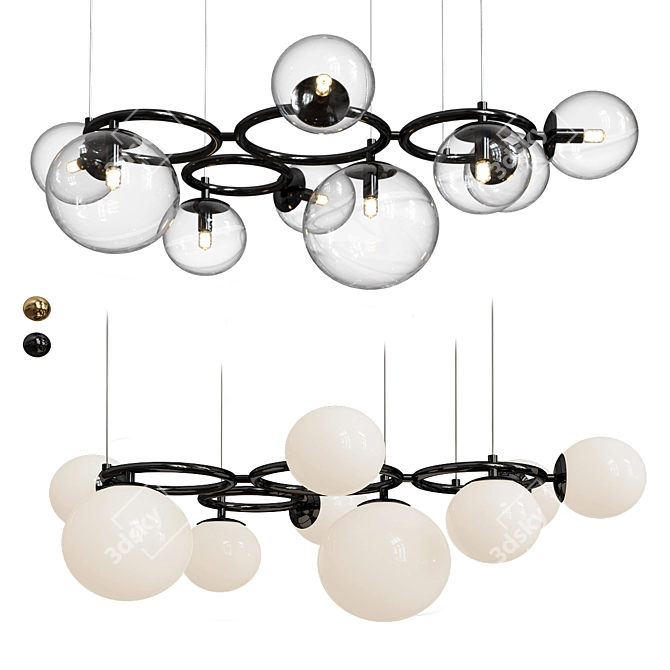 Poldi Collection Pendant Lighting Sets 3D model image 2