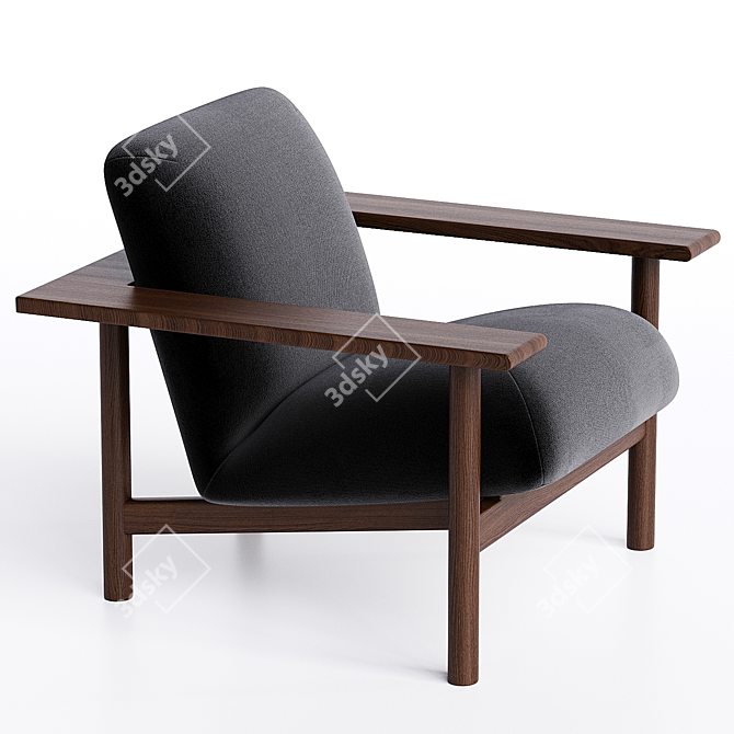 Modern Kinoko Armchair by Mentsen. 3D model image 2