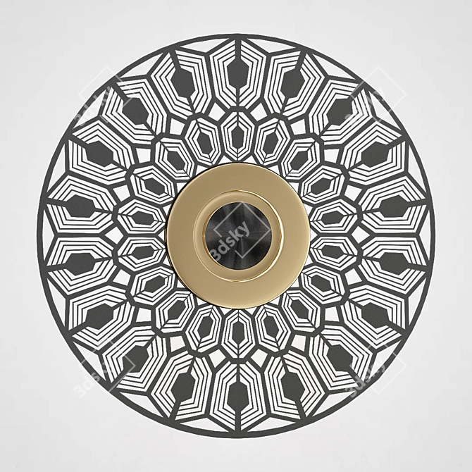 Vintage Wall Lamp PLANCHET01 3D model image 6