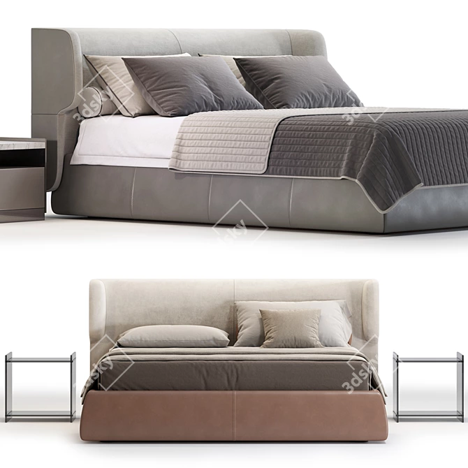 Modern Ditreitalia CLAIRE Bed - Quality Visualization 3D model image 4