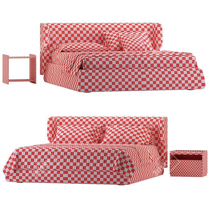 Modern Ditreitalia CLAIRE Bed - Quality Visualization 3D model image 5