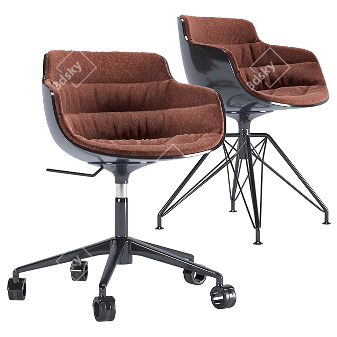 Stylish Flow Slim Chair 3D model image 2