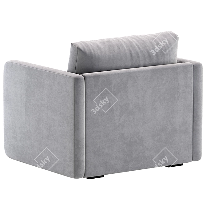 Modern Enfield Armchair Design 3D model image 5