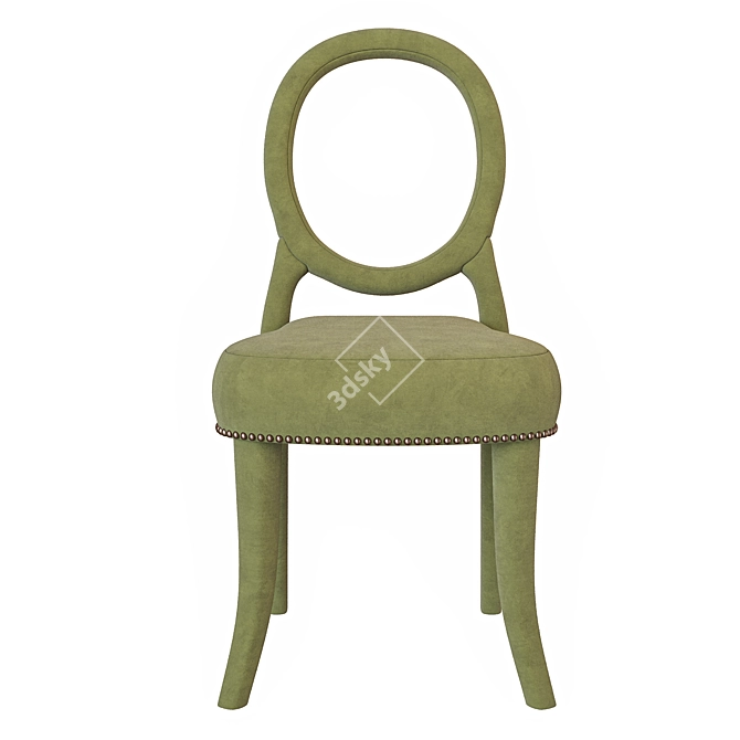 Elegance Stacked Oval Back Chair 3D model image 3