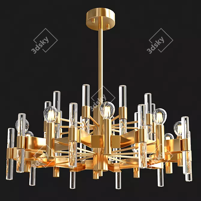 Contemporary Artistic Chandelier 3D model image 2