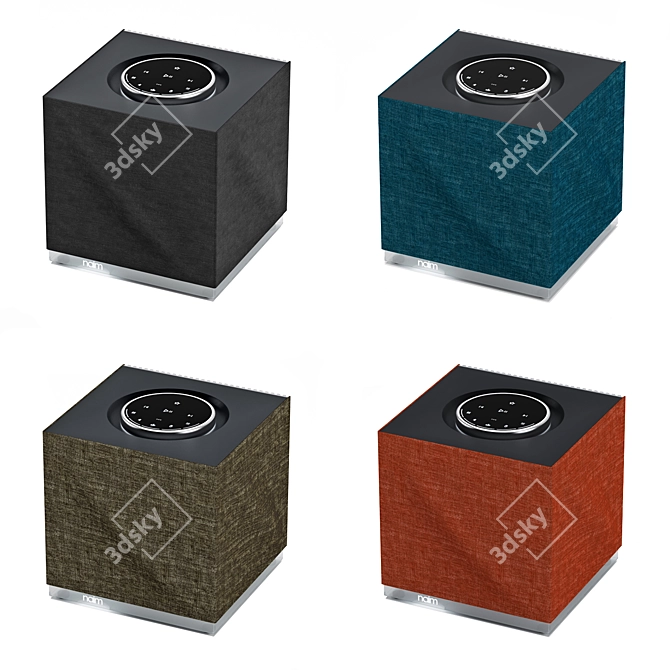 Premium Compact Wireless Music Speaker 3D model image 2