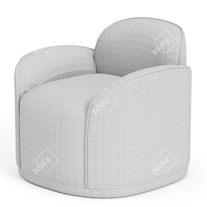 Contemporary Unio Armchair 2014 3D model image 3