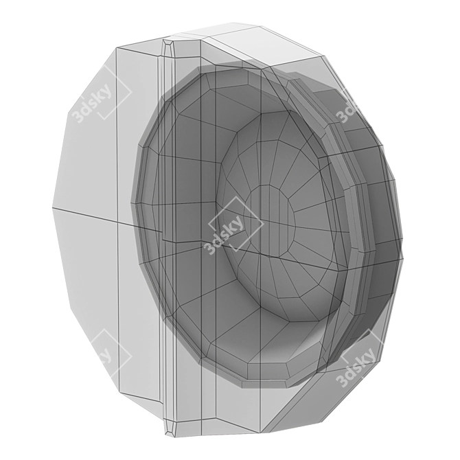 Occhi Maxi Anodised Black Frosted 3D model image 2