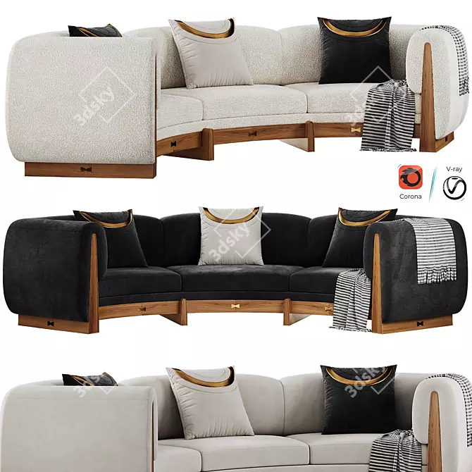  Taylor Sofa 3D Model for 3Ds Max 3D model image 1