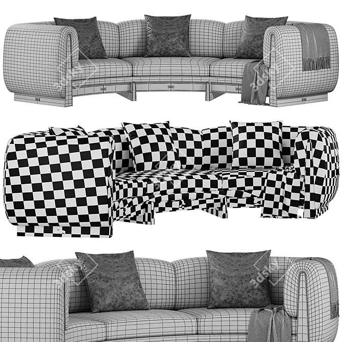 Taylor Sofa 3D Model for 3Ds Max 3D model image 3