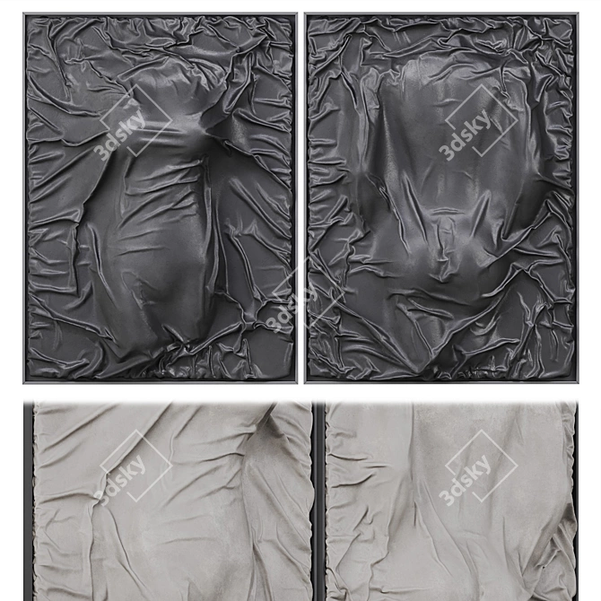 Customizable Wall Hanging Panel 3D model image 1