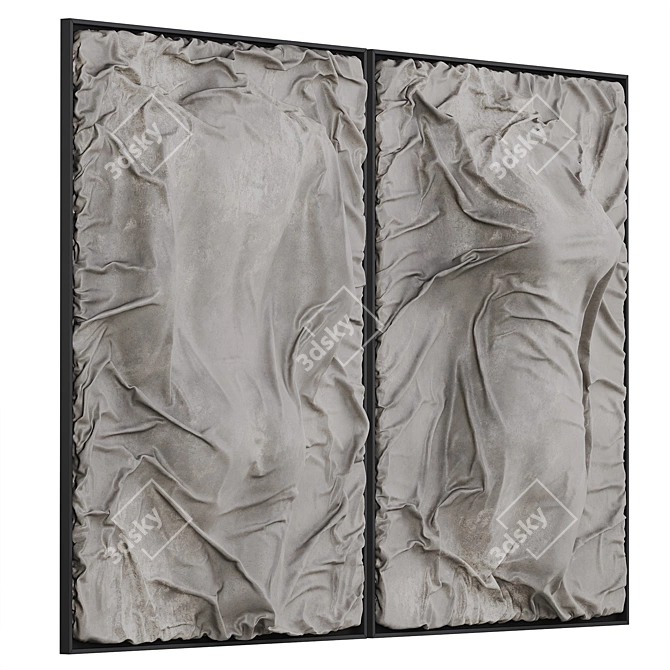 Customizable Wall Hanging Panel 3D model image 4