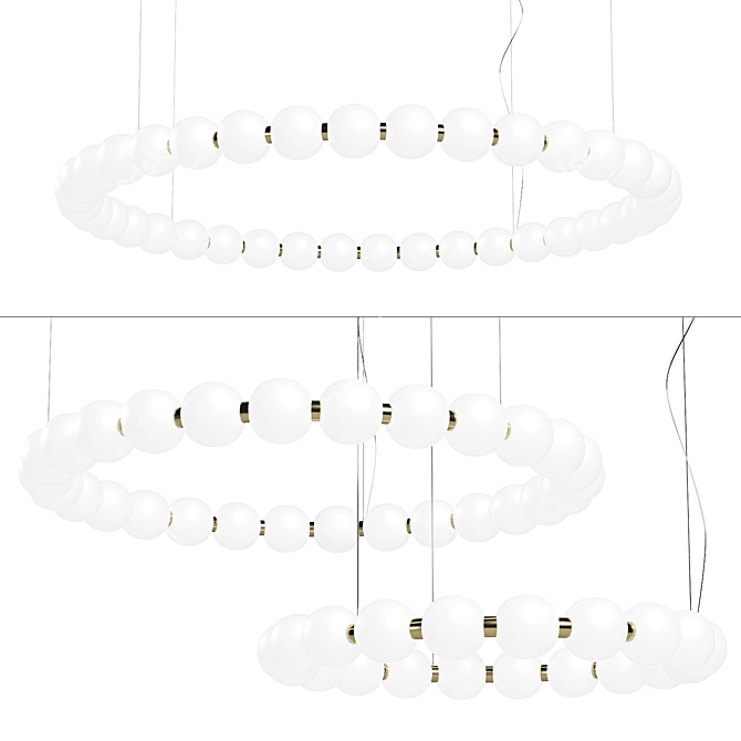 Modern Perla Nova Pendant Lights 3D model image 1