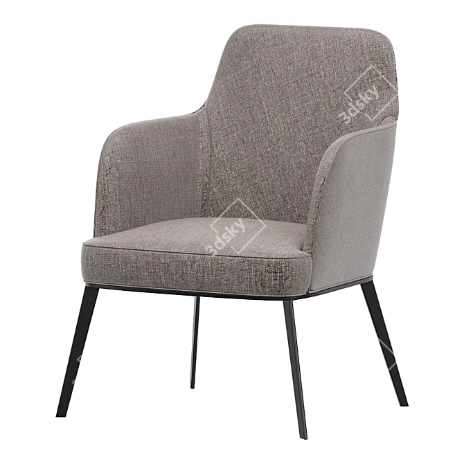 Modern Chic Poliform Jane Armchair 3D model image 1
