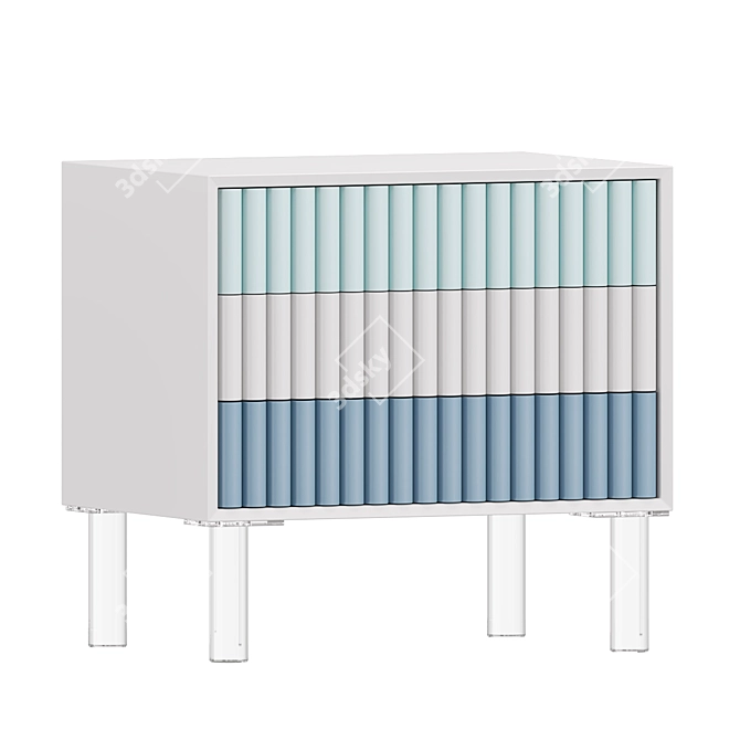 Artistic Eden Rock Tri-Color Table 3D model image 1