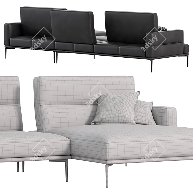 Modern Egoitaliano FENG Sofa Set 3D model image 3