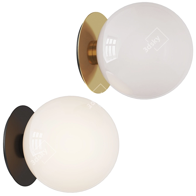 Modern TR Bulb Sconce Fixture 3D model image 1