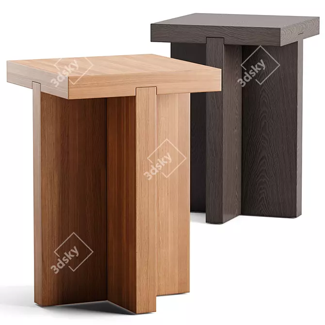 Modern Alford Side Table, 3D 3D model image 1