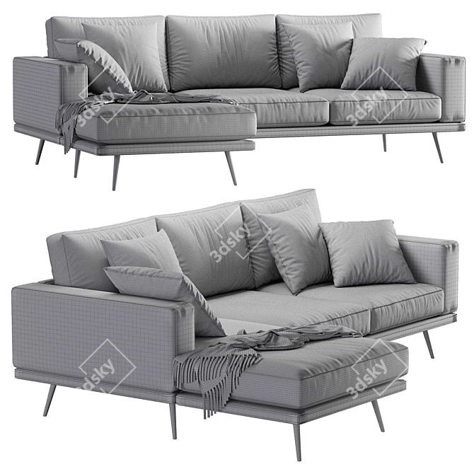 Modern Carlton Sofa by BoConcept 3D model image 7