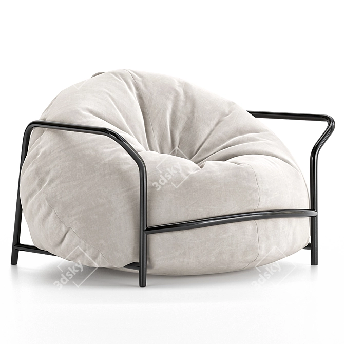 Modern 3D Uni Armchair Model 3D model image 1