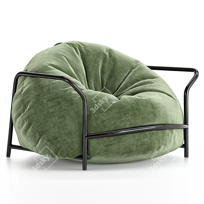 Modern 3D Uni Armchair Model 3D model image 2