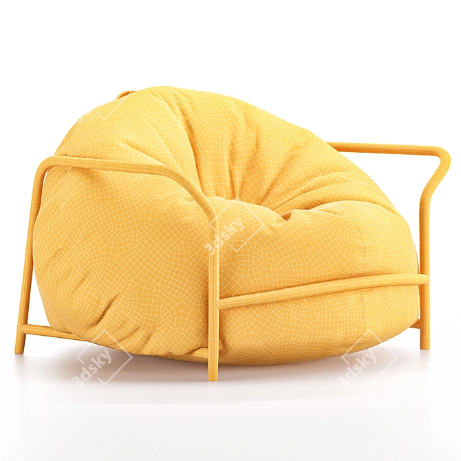 Modern 3D Uni Armchair Model 3D model image 4