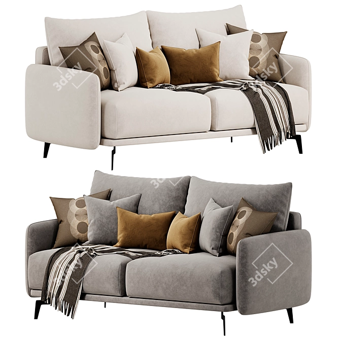 Contemporary Archi Sofa Design 3D model image 1