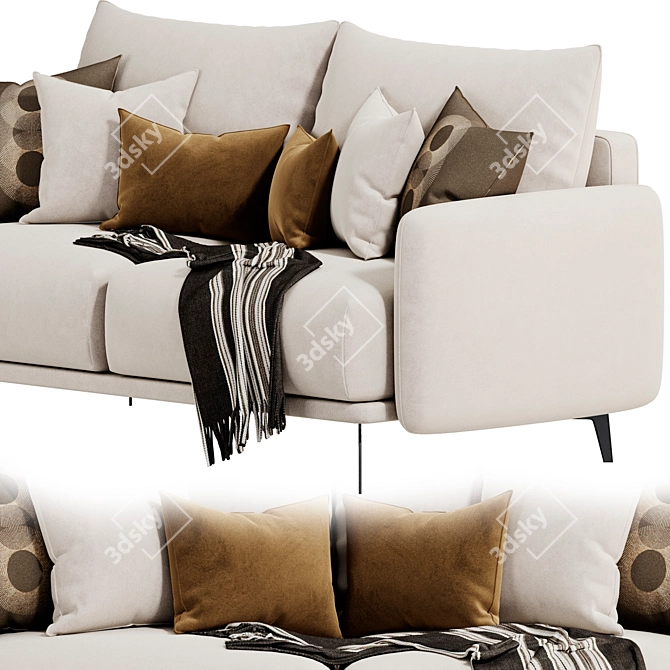 Contemporary Archi Sofa Design 3D model image 3