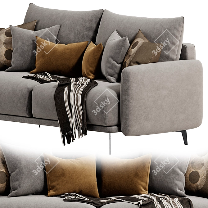 Contemporary Archi Sofa Design 3D model image 4