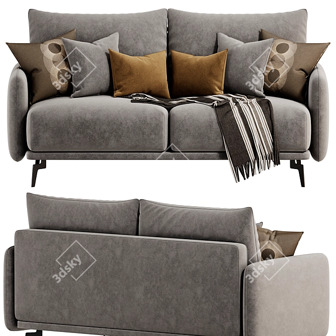 Contemporary Archi Sofa Design 3D model image 6