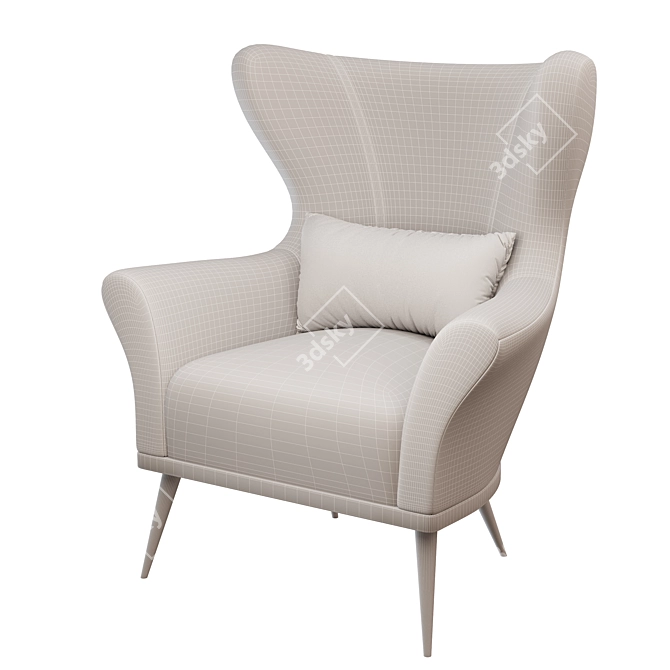  Verellen Paola Wing Chair 3D model image 3