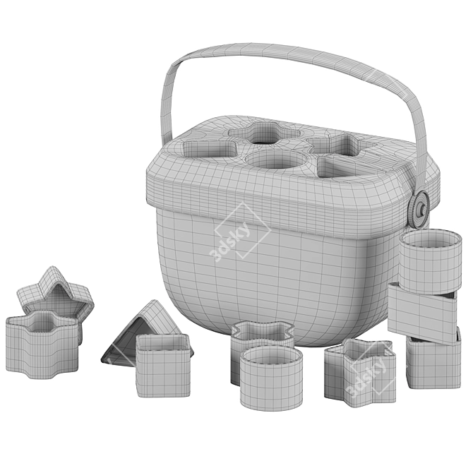 Infant Educational Blocks 3D Model 3D model image 5