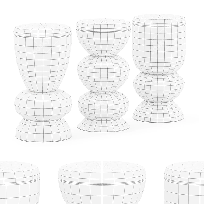 Sella Concept Ladies Pond Barstools 3D model image 5