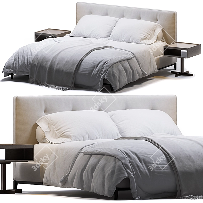 Andersen Bed by Minotti 3D model image 1